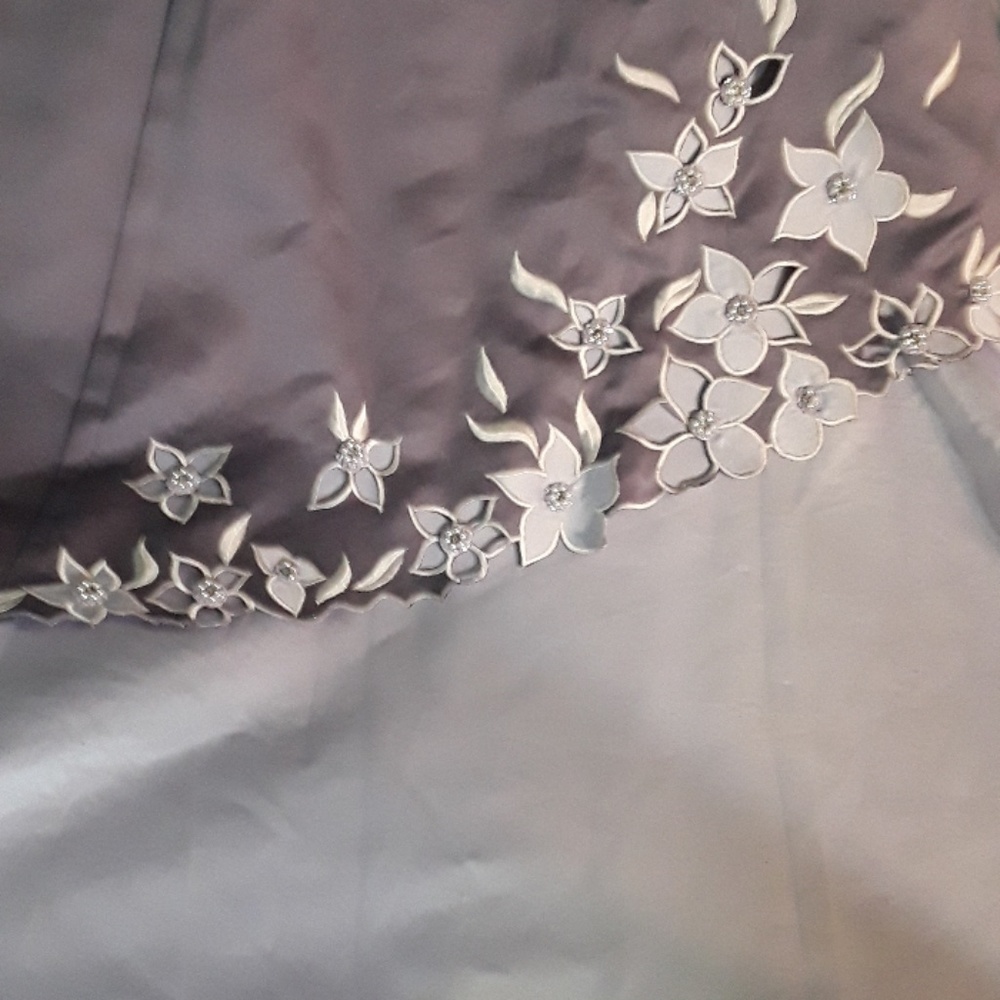 David's Bridal Lavender Prom Dress
